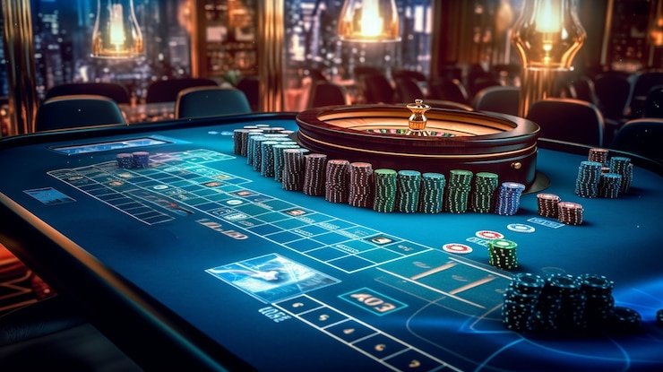 Studio live dealer Asia Gaming di rajahoki123 dengan kamera multi-sudut dan dealer profesional